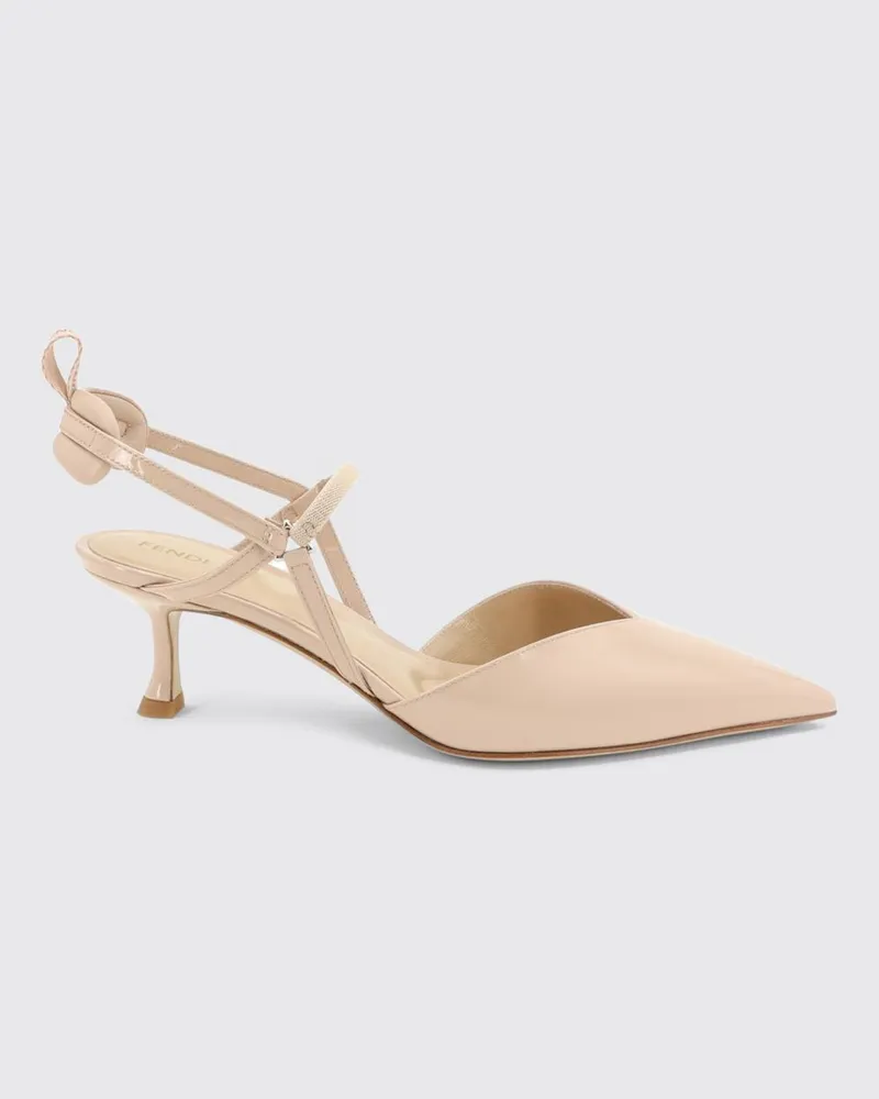 Fendi Very Colibrì Slingback-Pumps aus Lackleder mit mittlerem Stilettoabsatz Pink