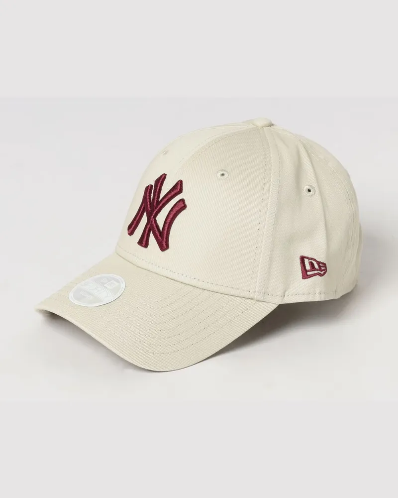 New Era 9Forty NY Yankees Baseballkappe aus Baumwolle mit gesticktem Logo Natural