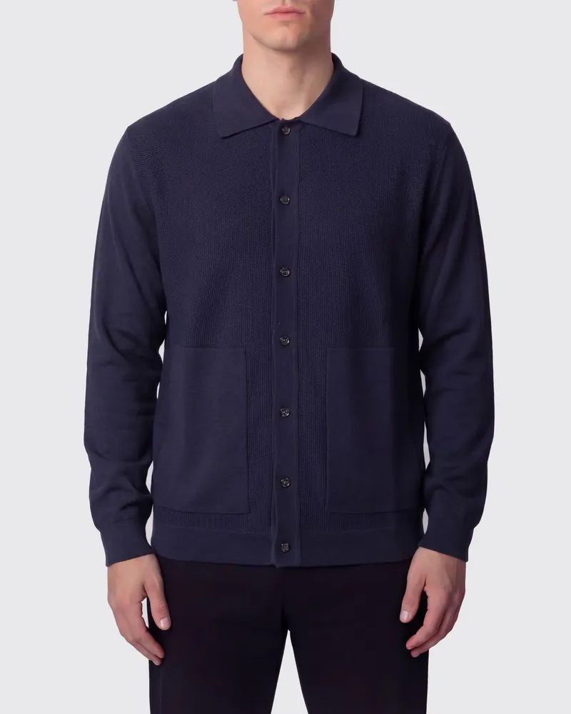 Paolo Pecora Milano Hemd herren Blau