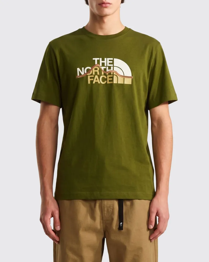 The North Face Baumwoll T-Shirt mit Logo Grün