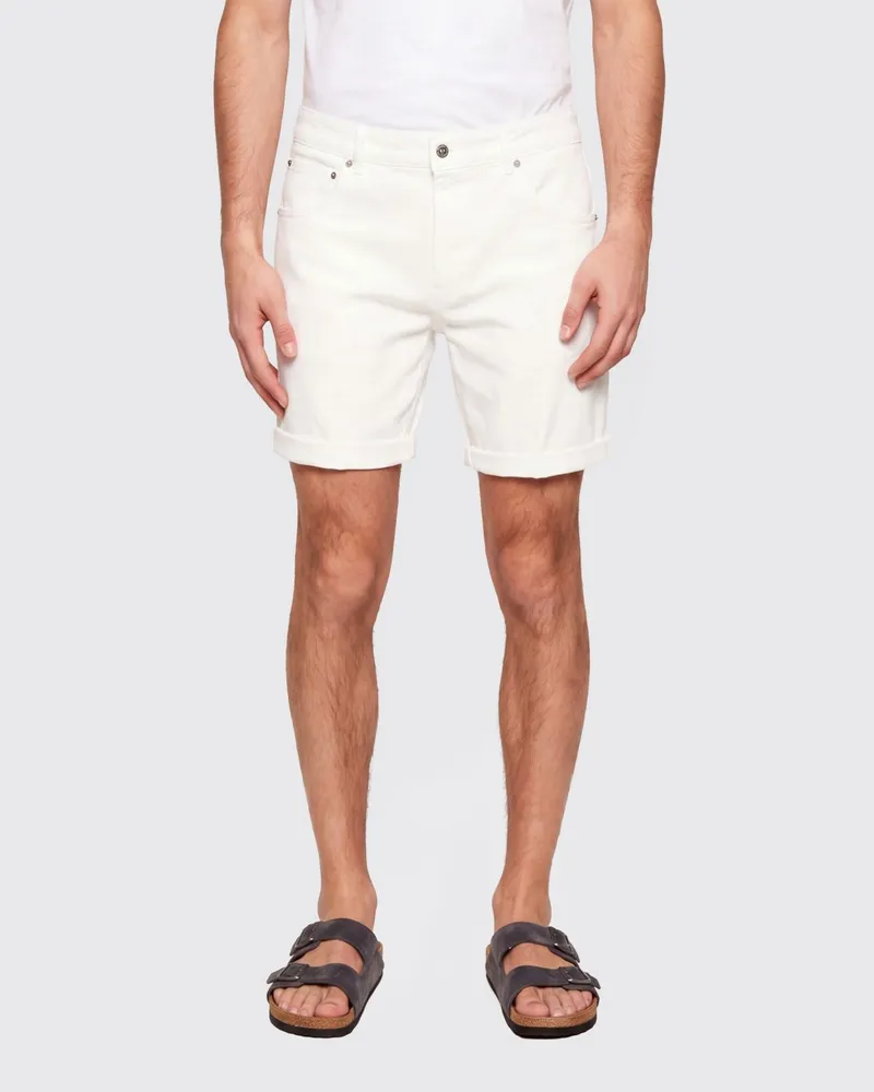 Dondup Shorts aus Stretch-Denim Milch