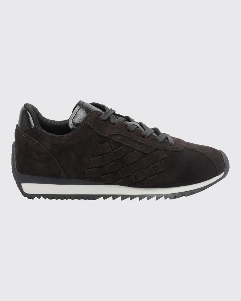 Michael Kors Rhodes Low-Top-Sneakers aus Veloursleder mit gekerbter Sohle Braun