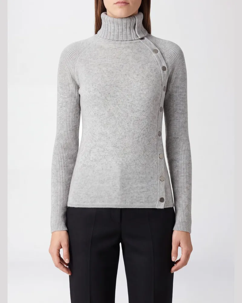 SPORTMAX Schmal geschnittener Rollkragenpullover aus reiner Schurwolle Avion