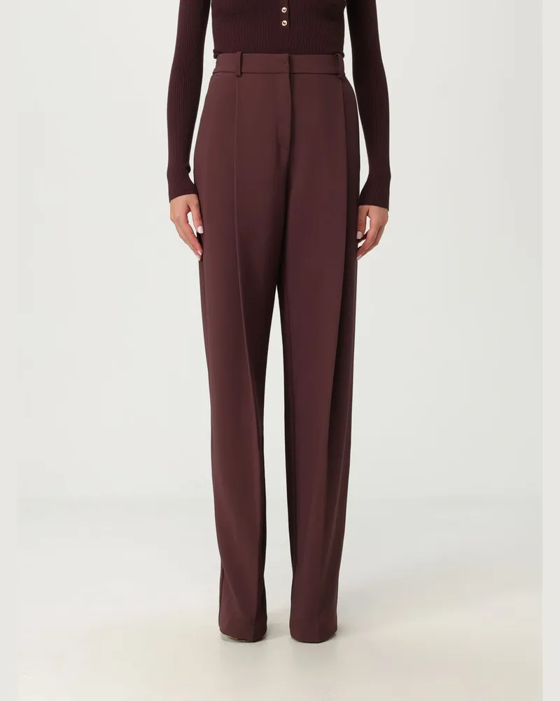 Elisabetta Franchi Hose damen Weinrot