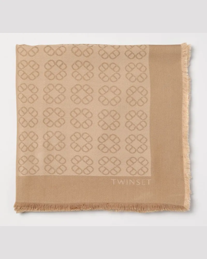 Twin-Set Seidentuch damen Beige