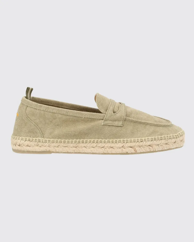 Castañer Klassische Canvas-Espadrilles Nacho mit erhabener Mokassinnaht Beige