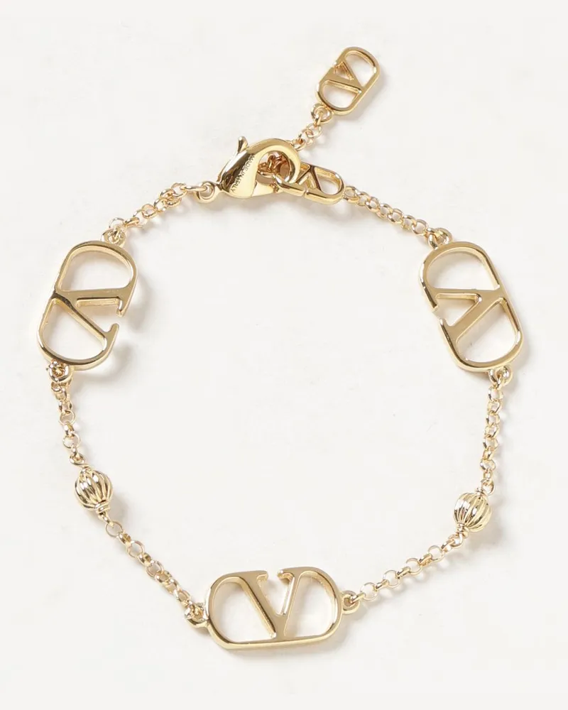 Valentino Garavani Metallarmband mit VLogo Signature-Detail Gold