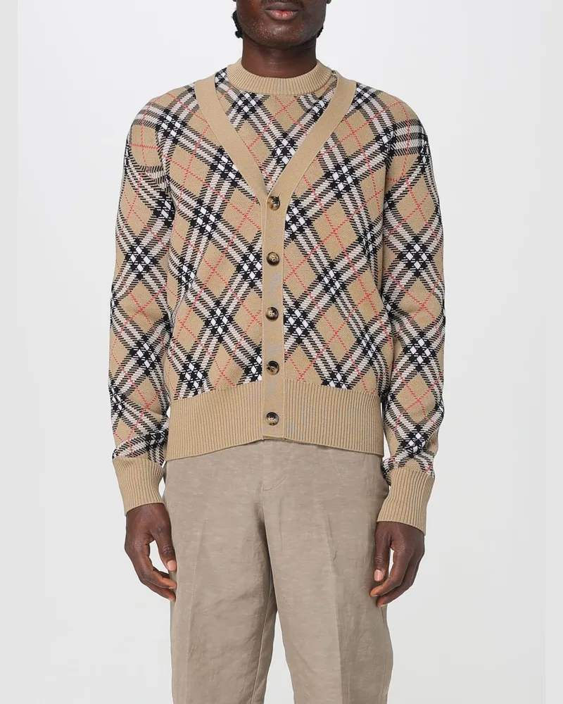 Burberry Strickjacke herren Sand