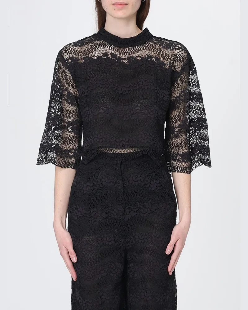 Twin-Set Hemdbluse damen Schwarz