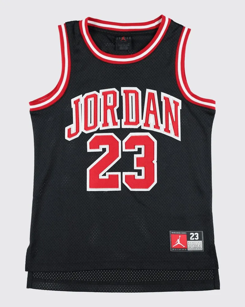 Nike Sport-Tanktop für Jungen aus Funktionsstoff mit Kontrastpaspelierung Schwarz