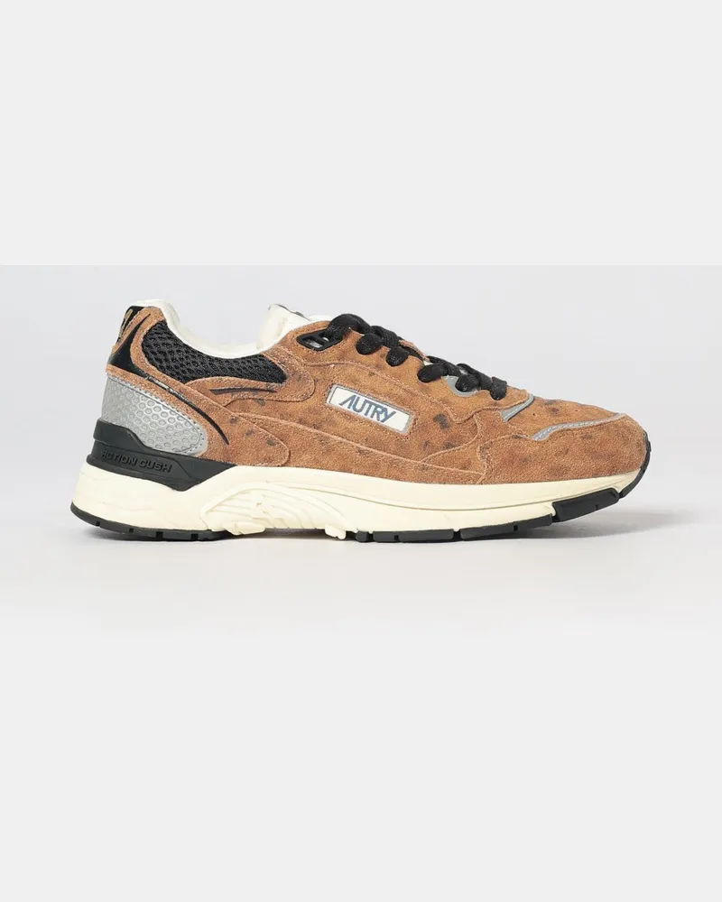 AUTRY Low-Top-Sneakers Hyperway von aus Veloursleder und Mesh im Bicolor-Design Beige