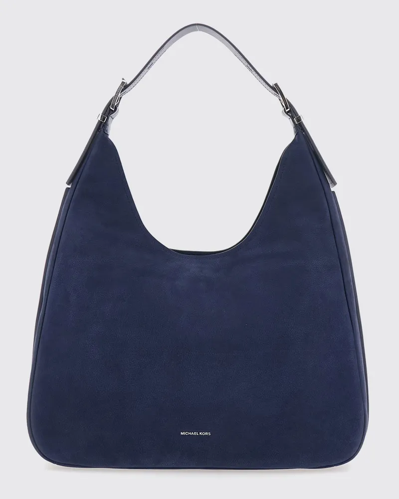 Michael Kors Nolita Large Nubuk Hobo Schultertasche Blau