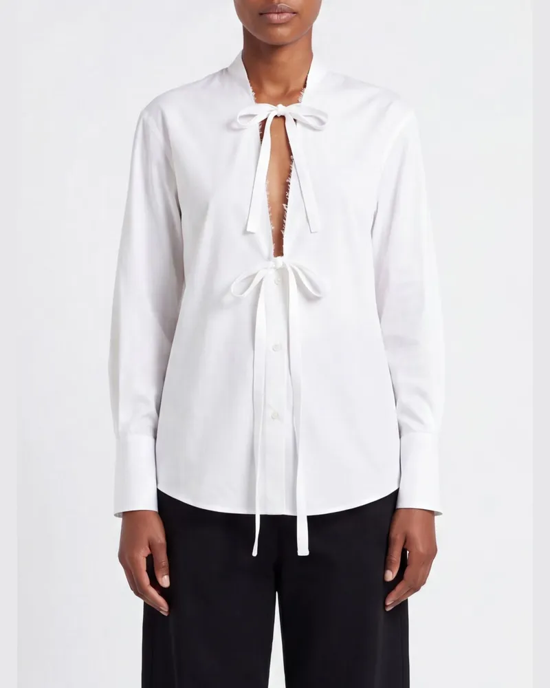 Maison Margiela Baumwollbluse Weiß