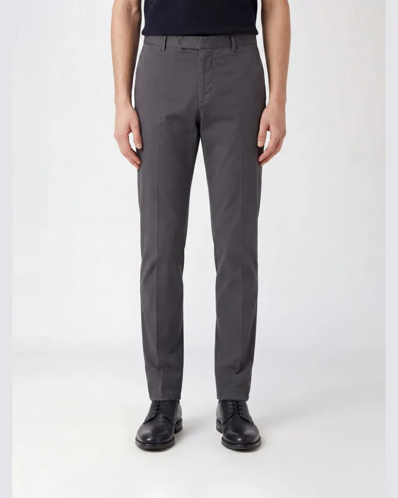 Biagio Santaniello Gabardine Chino Hose Grau