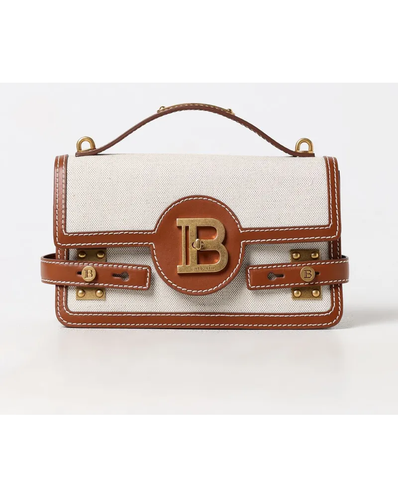 Balmain Schultertasche damen Beige