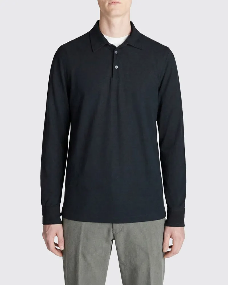 Zanone Polo herren Schwarz