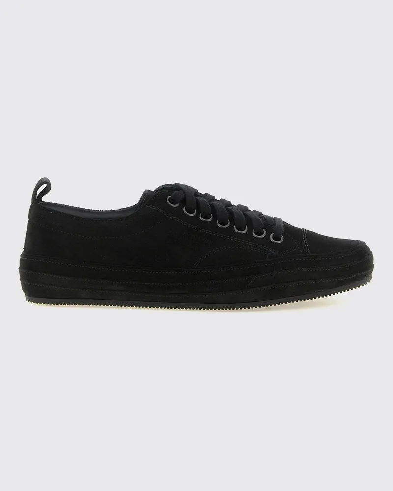 Tom Ford Niedrige Sneaker Dean aus Velourskalbsleder mit Zuglasche Schwarz