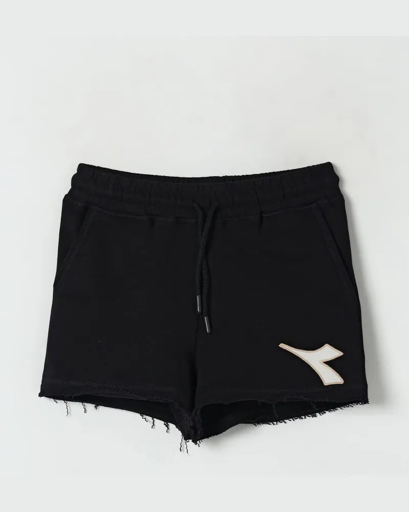 Diadora Shorts kinder Schwarz