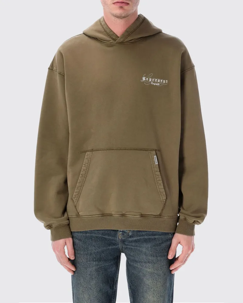 REPRESENT Sweatshirt herren Kaki