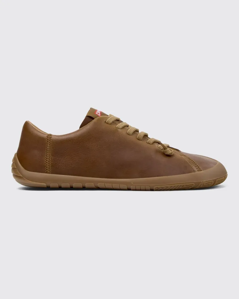 Camper Peu Path+ Slip-On-Sneaker aus Kalbsleder mit elastischen Schnürsenkeln Braun