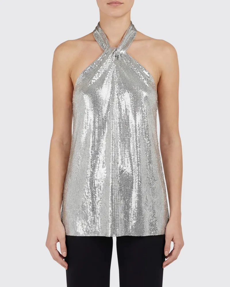 Paco Rabanne Top damen Silber