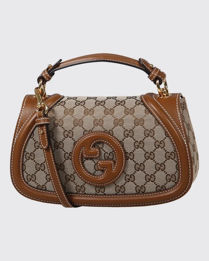 Gucci Blondie Medium Handtasche aus GG-Stoff und Leder mit abnehmbarem Riemen Nude