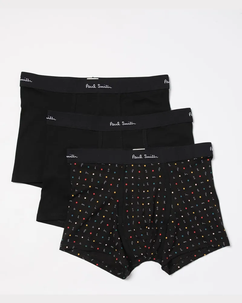 Paul Smith 3er-Set Boxer aus Stretch-Baumwolle Schwarz