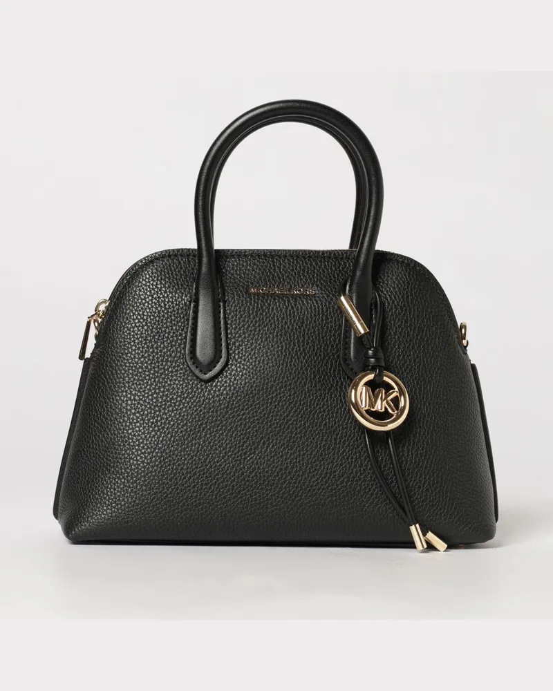 Michael Kors Freddie Mini-Handtasche aus Leder mit MK-Monogramm und Logo-Anhänger Schwarz