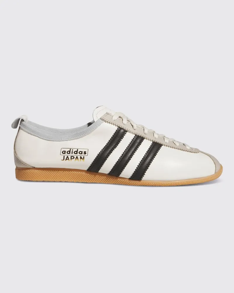 adidas Japan Glattleder-Sneaker mit 3-Streifen-Logo Weiß