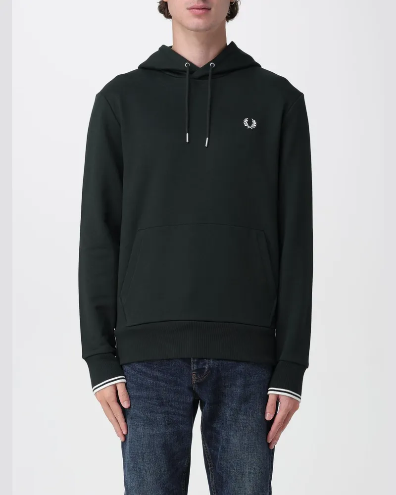 Fred Perry Sweatshirt herren Grün