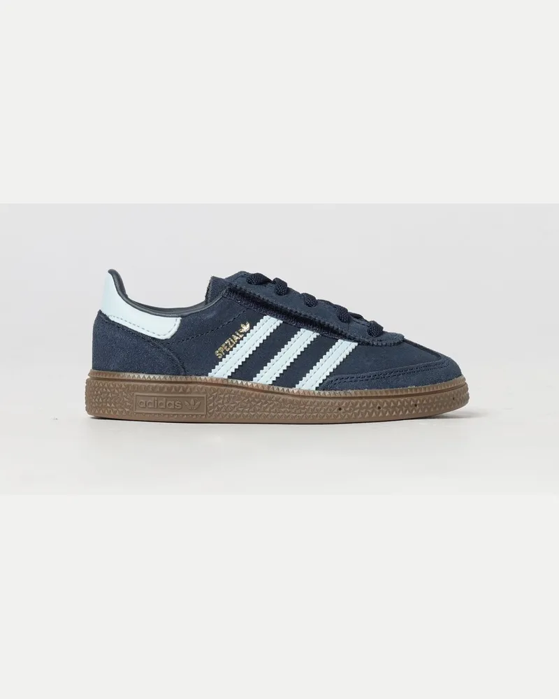 adidas Handball Spezial Leder-Sneakers für Jungen mit Klettverschluss Blau