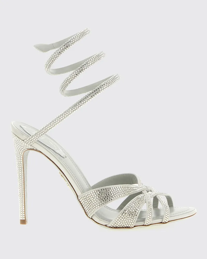 René Caovilla Sandalen mit absatz damen Silber