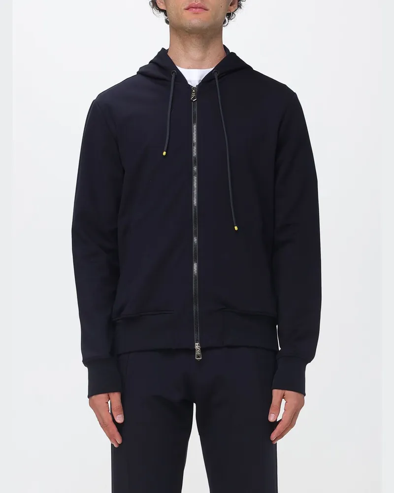 Paul Smith Baumwoll-Kapuzenjacke mit Reißverschluss und überschnittenen Schultern Navy