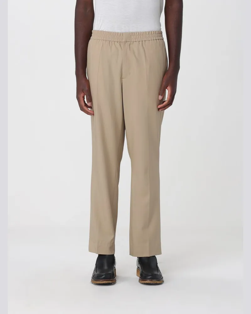 AMI Paris Slim Fit Hose aus Schurwolle Beige