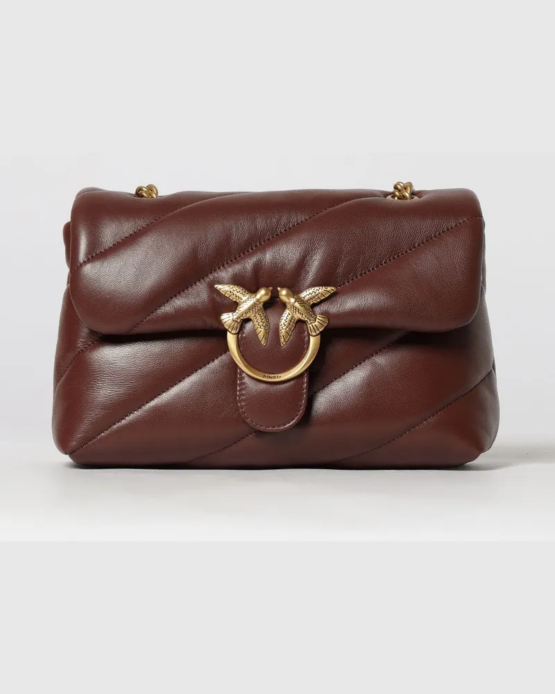 Pinko Love Bag Puff Classic Matelassé Nappa-Tasche Violett