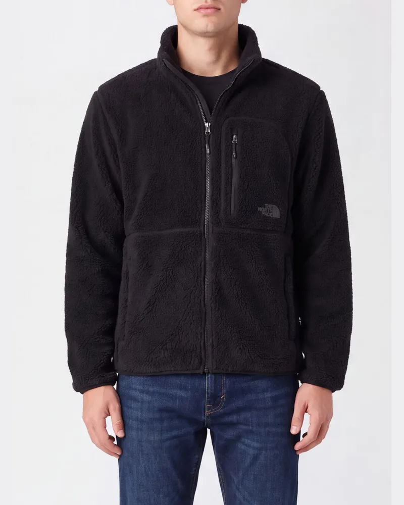 The North Face Extreme Pile Reißverschlussjacke von aus recyceltem Fleece mit hohem Kragen Schwarz
