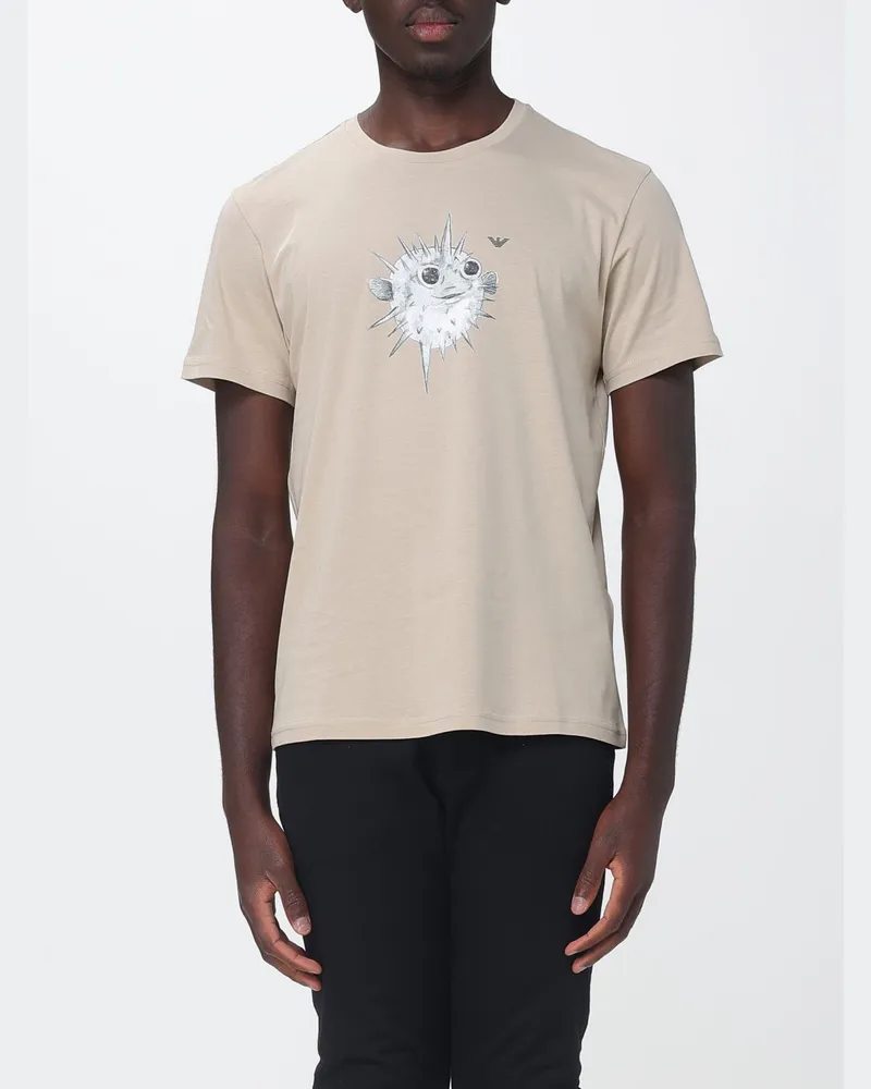 Emporio Armani T-shirt herren Taubengrau