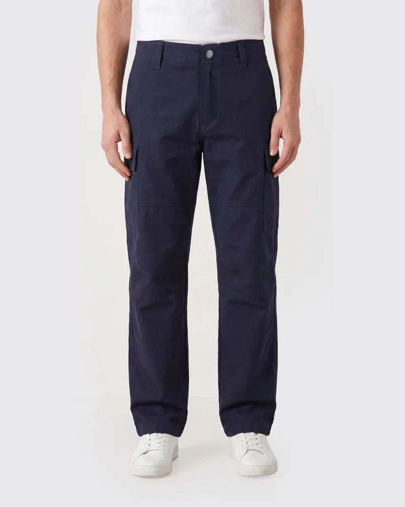 Burberry EKD geprägte Nylon-Cargohose mit Kordelzugbund Navy