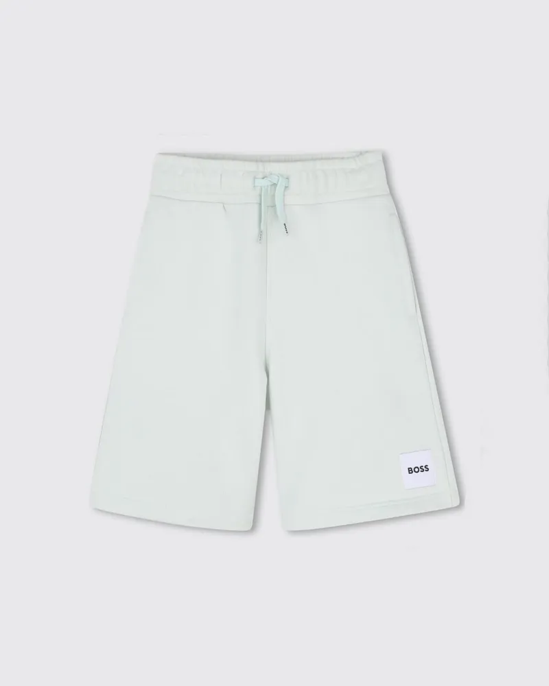 HUGO BOSS Baumwoll-Jogging-Shorts mit Logo Grün