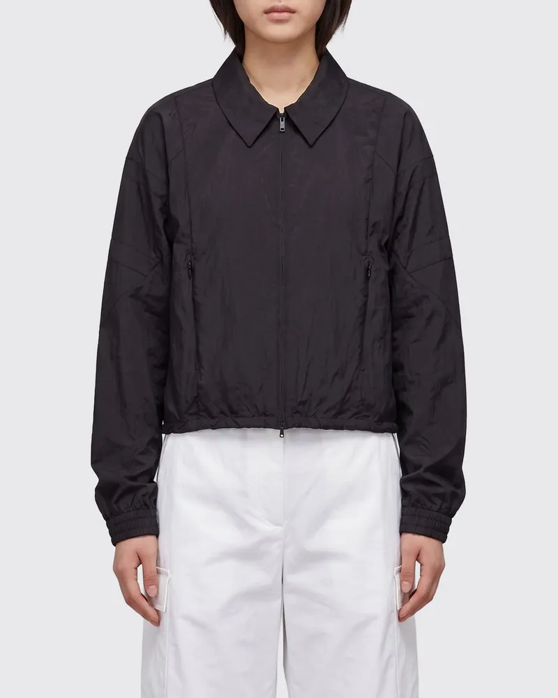 Y-3 Hemdjacke aus technischem Gewebe Schwarz