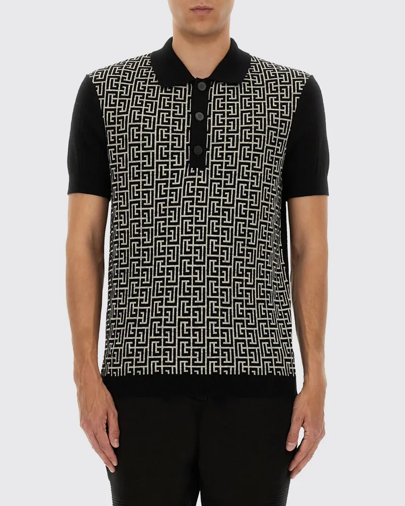 Balmain Polo herren Schwarz