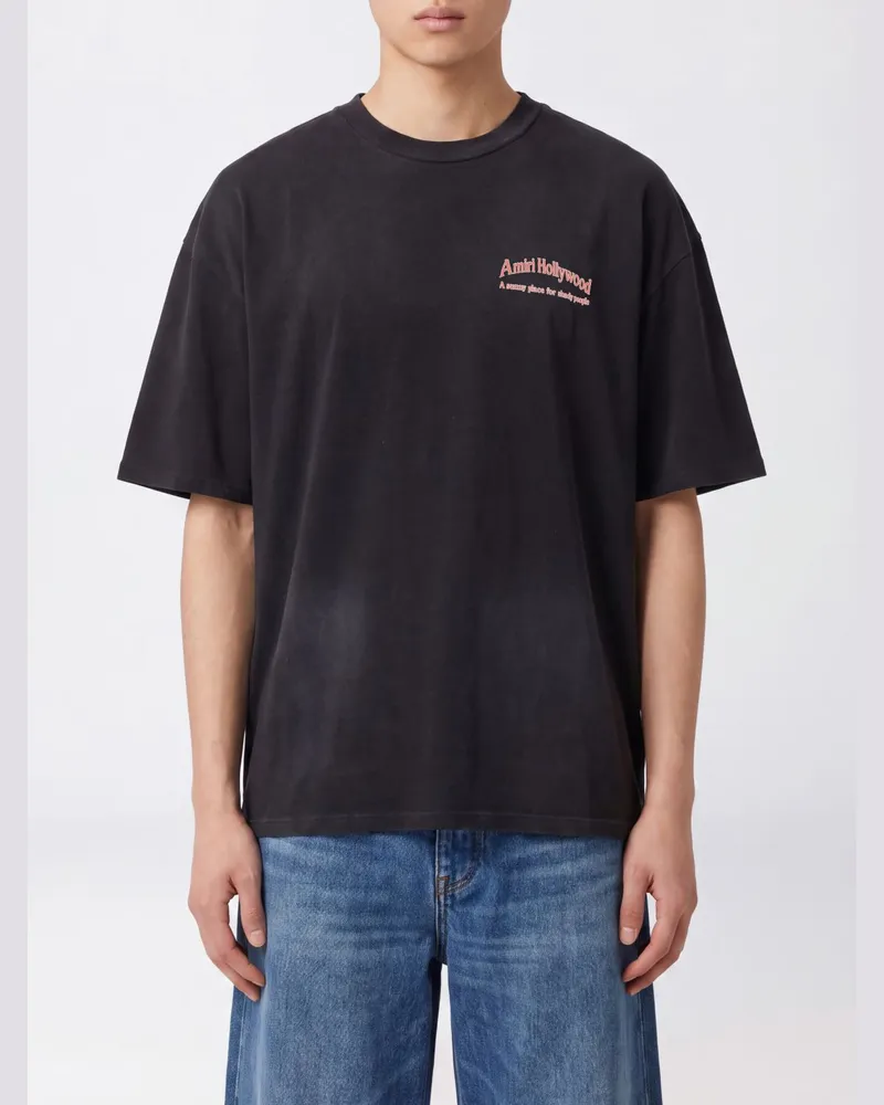 Amiri Relaxed-Fit T-Shirt aus Baumwolle mit Grafikprint und überschnittenen Schultern Schwarz