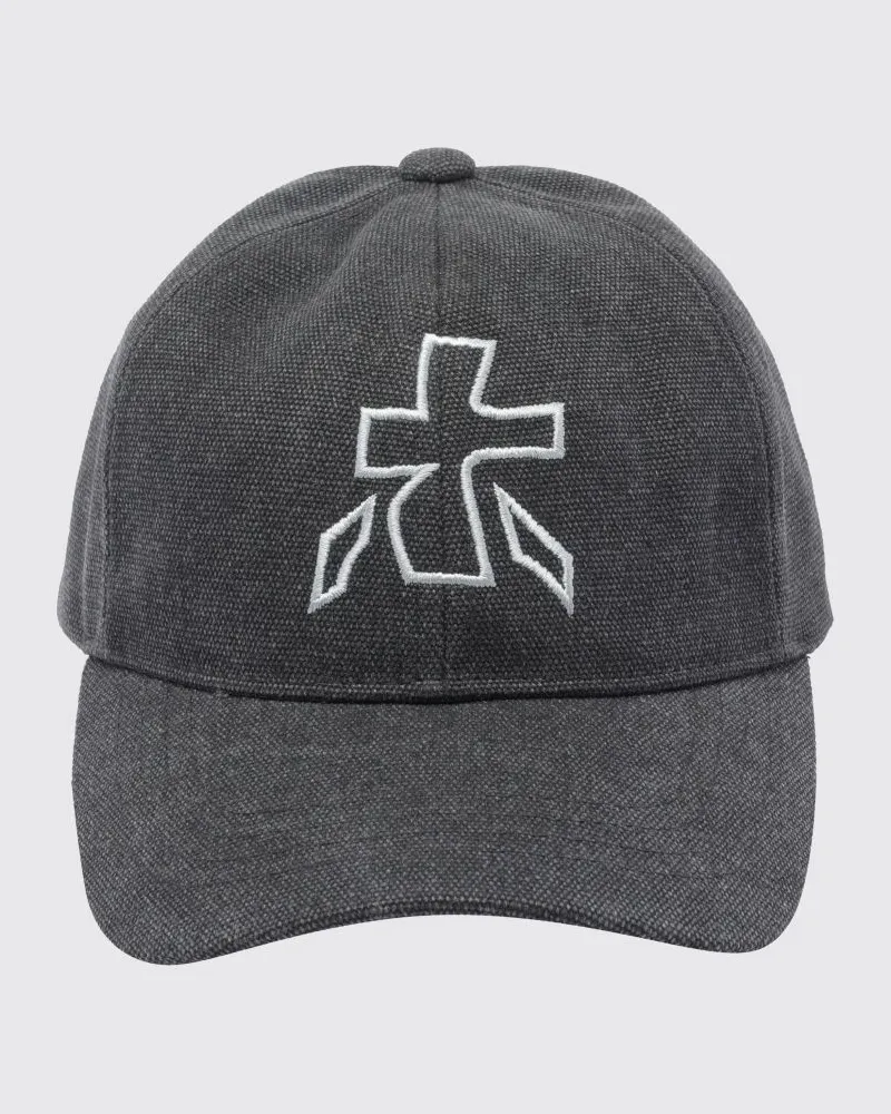 Premiata Baseballkappe aus Baumwollmischung mit gesticktem Logo Schwarz