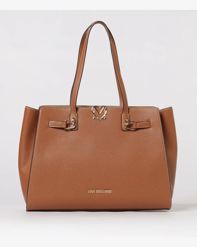 Moschino Schultertasche damen Braun