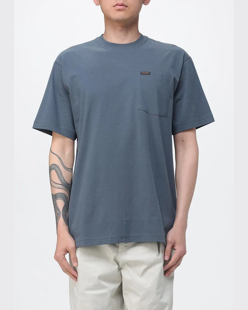 Filson T-shirt herren Blau