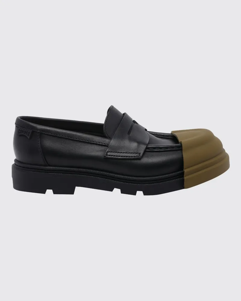 Camper Junction Leder-Mokassins Schwarz