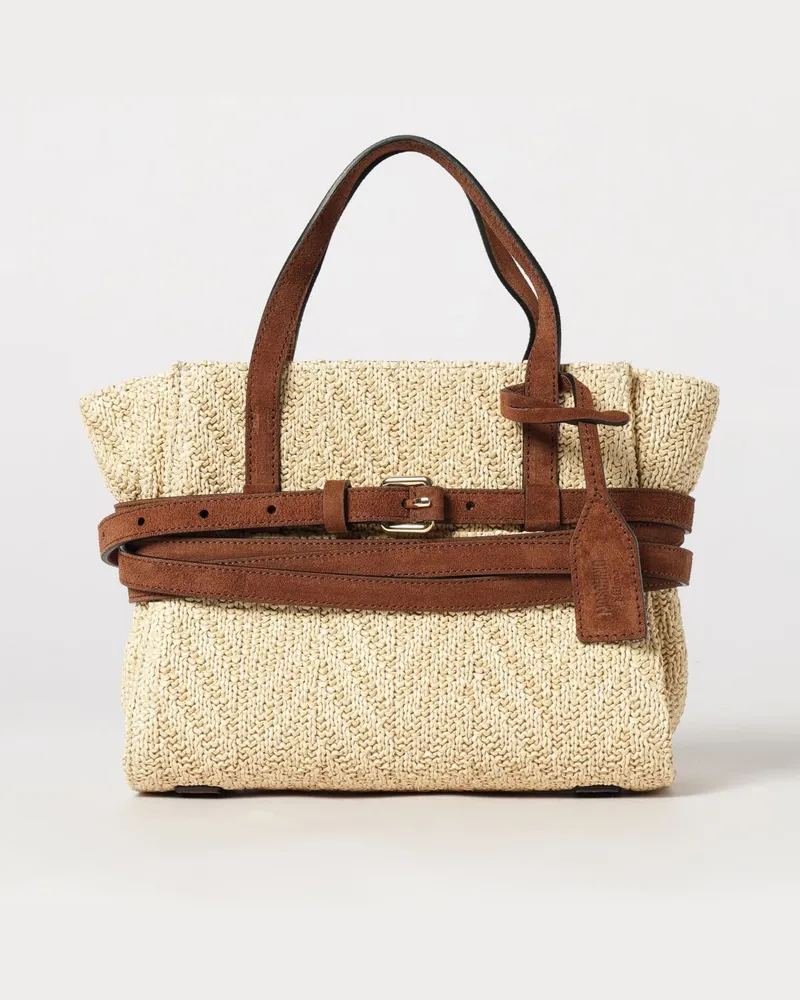 Moschino Schultertasche damen Natural