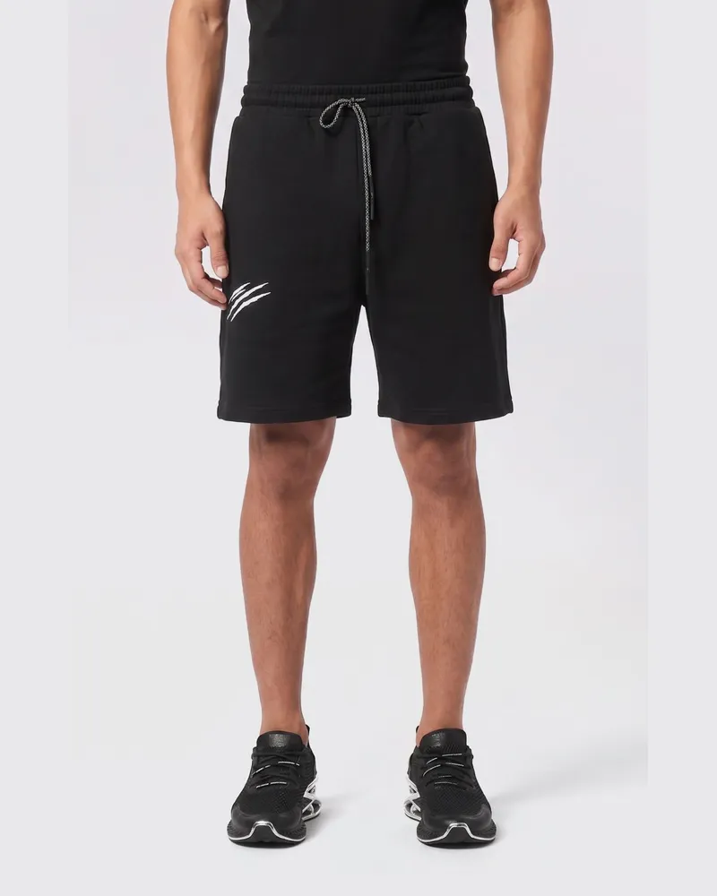 Philipp Plein Jogging-Shorts aus technischem Stretch-Gewebe Schwarz