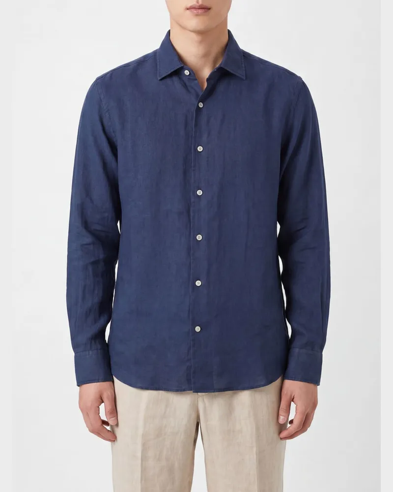 MC2 Saint Barth Leinenhemd Navy