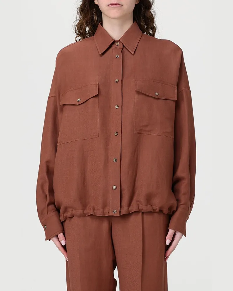 Brunello Cucinelli Hemdbluse damen Rot